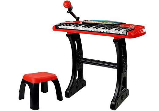 Keyboard Stand Chair 37 Keys Red
