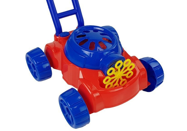 Lawn Mower Bubble Machine Red-Blue Soap Bubbles