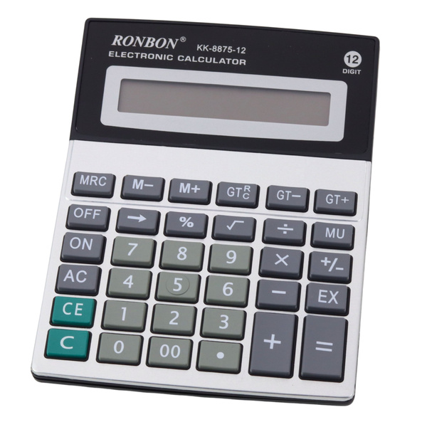 Ronbon KK-8875-12 Office Calculator Large 12-Digit Display
