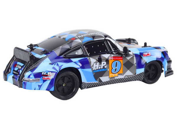 RC Ferngesteuertes Auto 1:18 Gummiräder Drift Blau