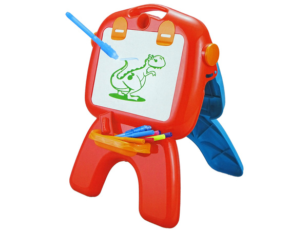 Doppelseitige Tafel Kreidestifte Ständer Projektor Bilder Rot