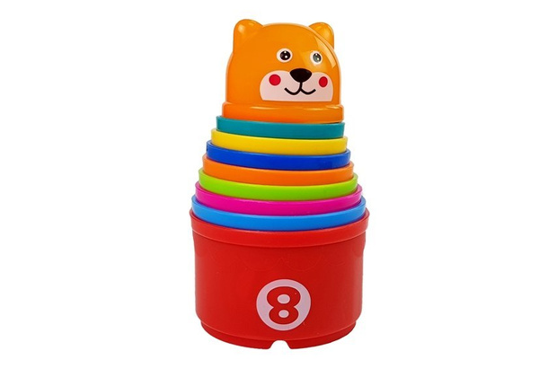 Pyramid Cups for Babies with Numbers