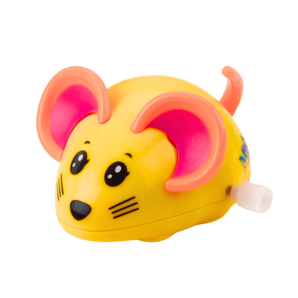 Wind-up Mouse, Drives, Moves Tail, 8cm, Mix Color