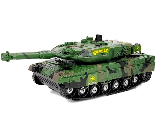 Battery Tank Army Sound Effects Green 27cm