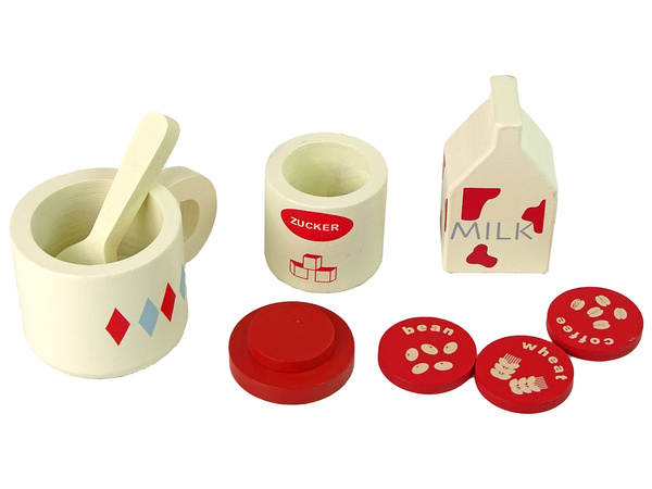 Kaffeemaschine aus Holz Küchenzubehör Kinder