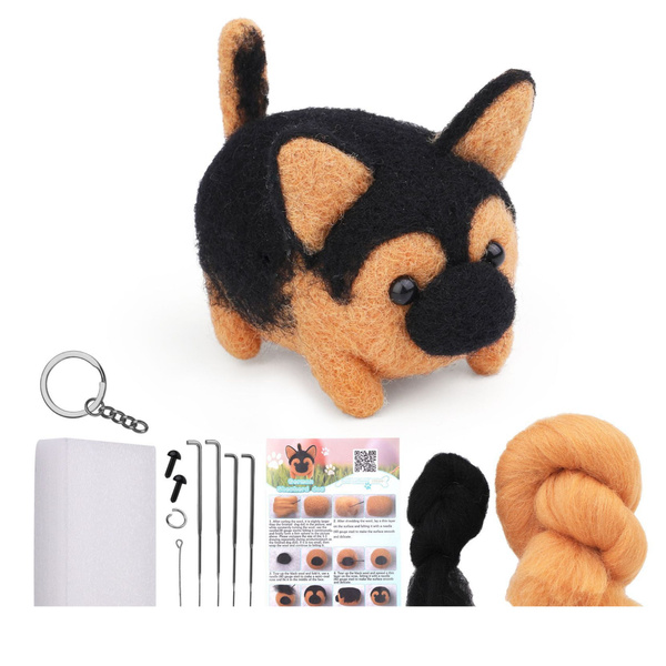 DIY Felting Kit - Worsted Wool Dog Cat Mix