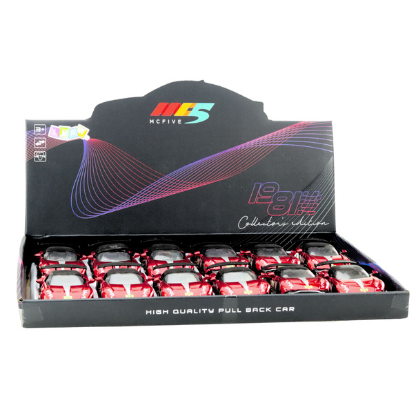 Sports Car Metal Race Drive Opening Doors Red 1:32