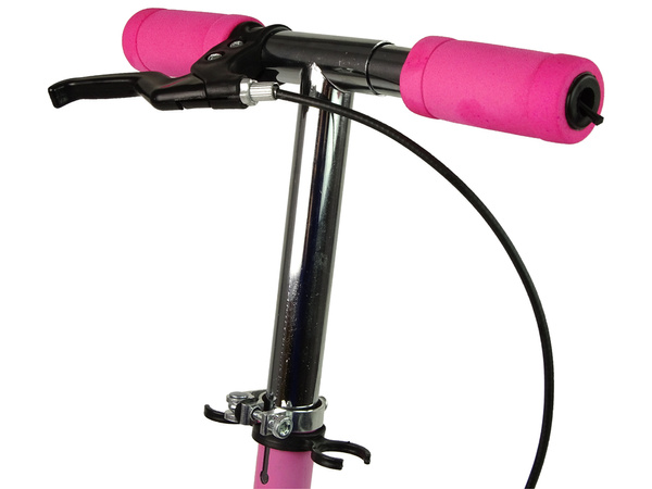 Three-wheeled Scooter Luminous LED Wheels Pink with Handbrake