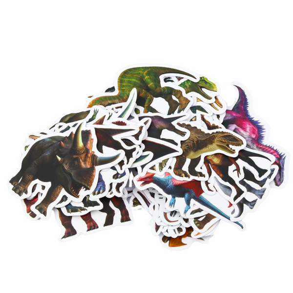 Aufkleberset für Kinder mit Dinosauriern 4-7cm 50St