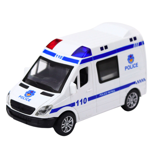 Police Car Ambulance Opening Doors Drive Lights Sounds Mix