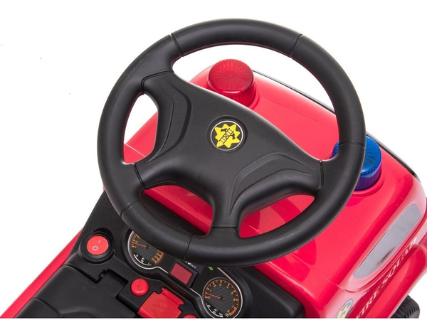 Fire Brigade Riding Vehicle Ladder Soap Bubbles Sounds Roosters