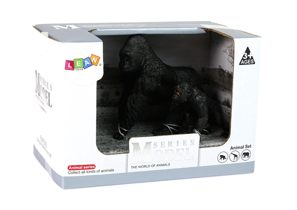 Set of 2 Gorillas figurines Animals of the World series