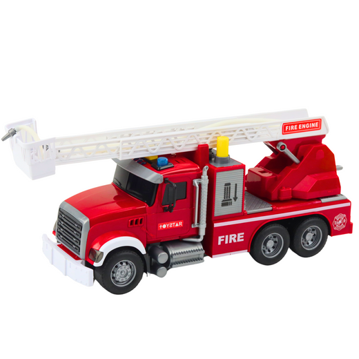 Fire Truck With Boom Water Lights Sounds Red 1:14