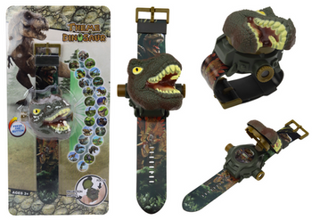 Sehen Sie sich den 3D-Dinosaurier-Projektor Tyrannosaurus Rex 22 cm x 6,5 cm x 4,5 cm an