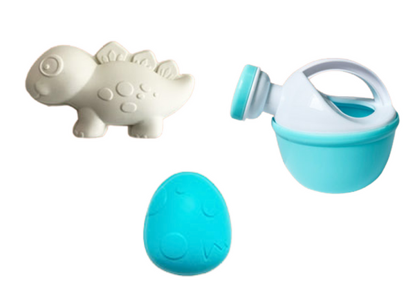 Sandspielzeug-Set, Mühle, Eimer, Dinosaurierformen