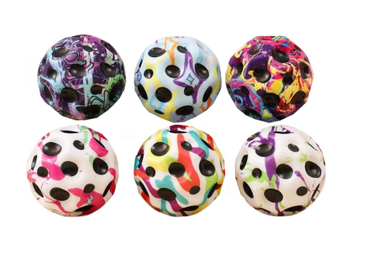 Space Glow Ball For Bouncing Kneading With Dimples 7cm