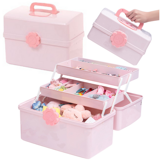 Schmuckkästchen Kosmetikzubehör Rosa 29x16x16cm