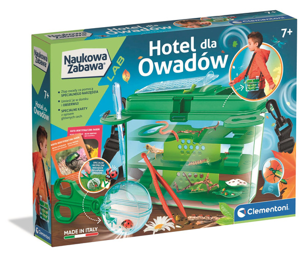 Science & Play Insect Hotel Laboratory Bug Habitat & Catching Tool Polish Language Clementoni 50399