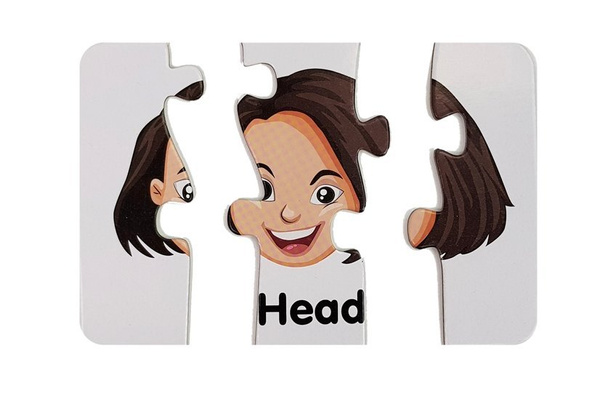 Pädagogisches Puzzle Körperteile Puzzle 10 Englische Verbindungen