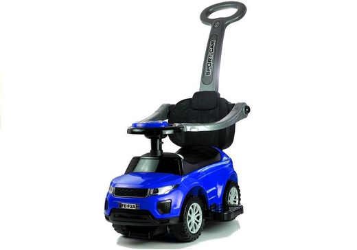 614W Toddlers Ride On Push Along with Parent Handle - Blue