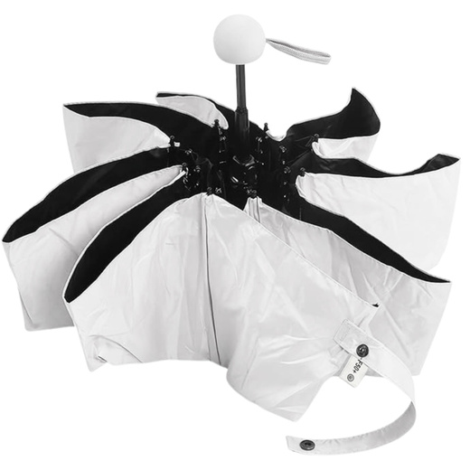 Folding Pocket Umbrella with UV Protection UPF 50+ Case Gray 90 cm