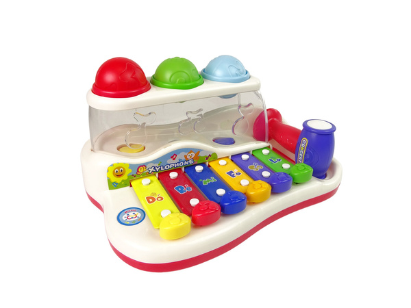 Educational Dulcimer for Toddler Hammer Colourful Balls