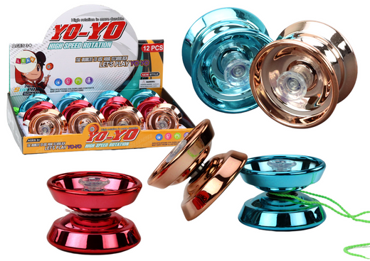 Yoyo Aluminium Classic Yoyo Blau Gold Rot