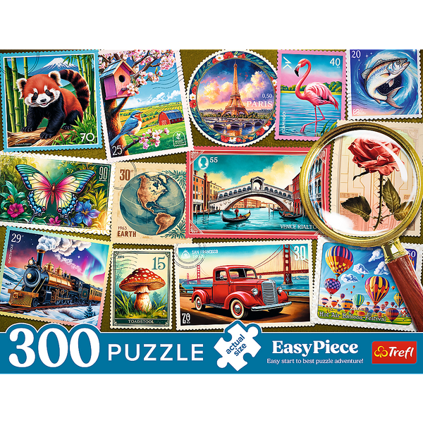 Puzzle - 300 EasyPiece - Trefl Briefmarken 23100