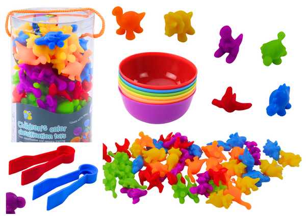 Educational Sorter Set Learning Colors Counting Dinosaurs 48 El
