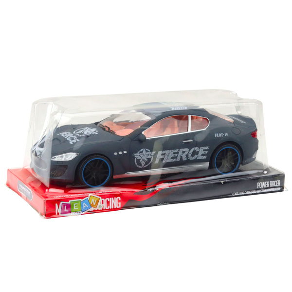 Sportwagen mit Heckantrieb und mattgrauer Karosserie