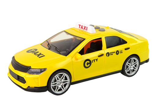 Car Taxi Vehicle 1:14 Lights Sounds Yellow