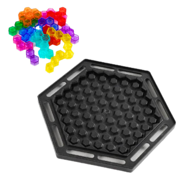 Sexangle Logic Puzzle Tetris 16 Blocks 112 Tasks