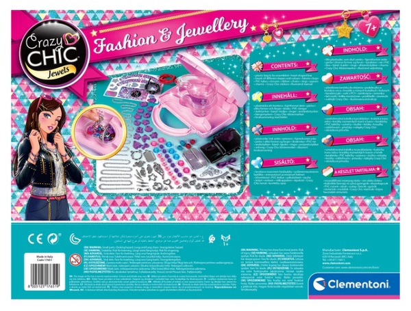 Crazy Chic DIY-Set: Crazy Handtasche mit Perlen & Armbändern Clementoni 17651