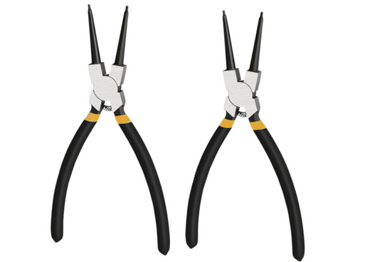Set of Circlip Pliers Bent Straight 4pcs.