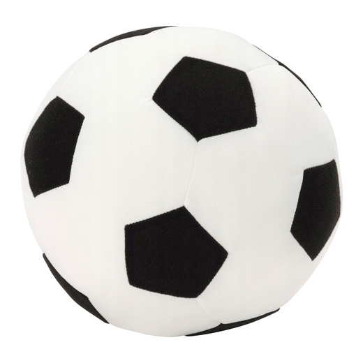 Lightweight Soccer Ball for Throwing and Kicking, Glowing Material, Black and White