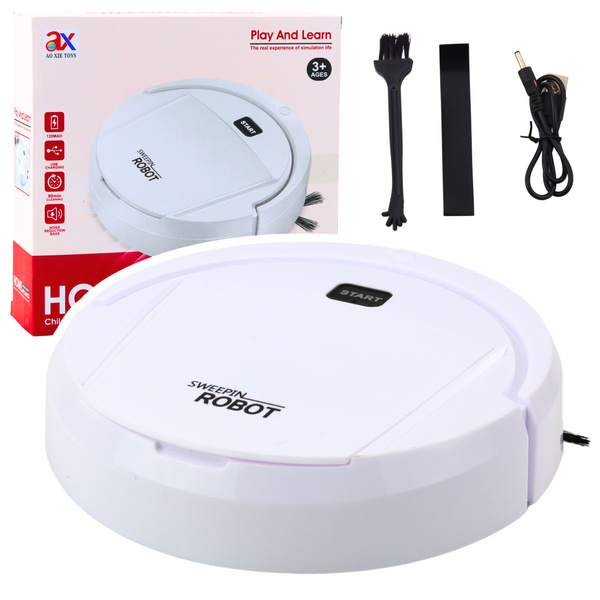 Robot Vacuum Cleaner Toy For Kids White