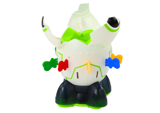 Arcade-Spiel Kosmonaut springt aus einer Weltraumrakete