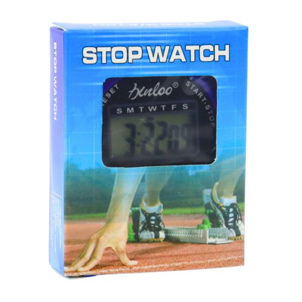 Digital LCD Electronic Sports Stopwatch XL-011 Black