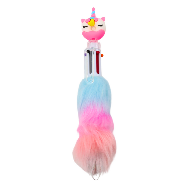 Unicorn Fur Ballpoint Pen Donut Fur Color 0.7mm Mix