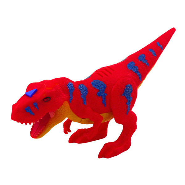 Dinosaur Transport Truck Figure Lights Sounds Green 1:10