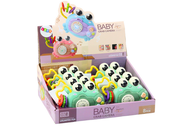 Krabbenkamera-Rasselprojektor, batteriebetrieben, klingt grün