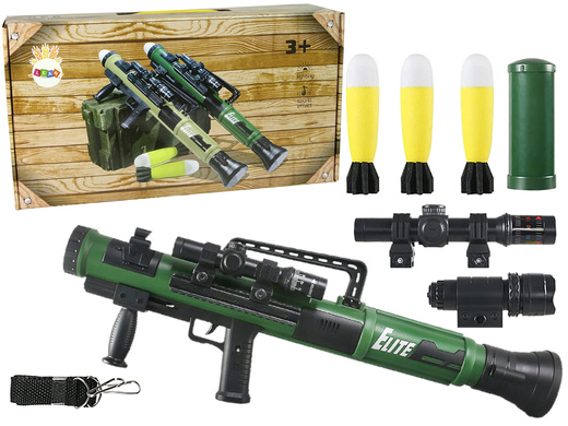 RPG Grenade Launcher Missiles Light Sound Green