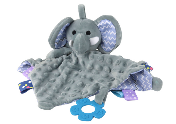 Elephant Plush Cuddly Toy Blanket Tubs Teether Rattle