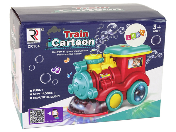 Soap Bubble Locomotive Rides Light Sounds