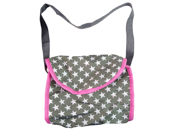 Baby Doll Stroller 2-in-1 Carrier Bag Pink Stars