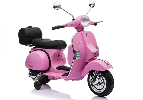 Vespa Scooter Electric Ride On Motorcycle - Pink