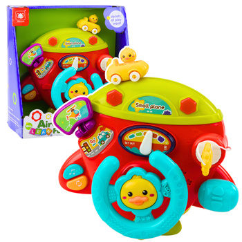 Interactive Airplane Board Cockpit Multifunctional Little Pilot Sounds