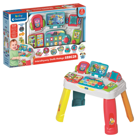 Interactive Little Gamer Desk Puppies, Sounds & Lights Polish Language Clementoni 50385