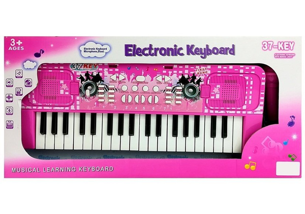 Child Keyboard with Pink Microphone