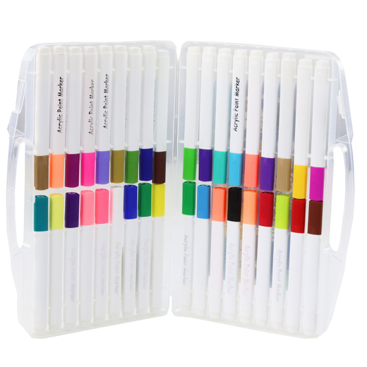 Set of Acrylic Marker Pens in Organizer 36pcs.